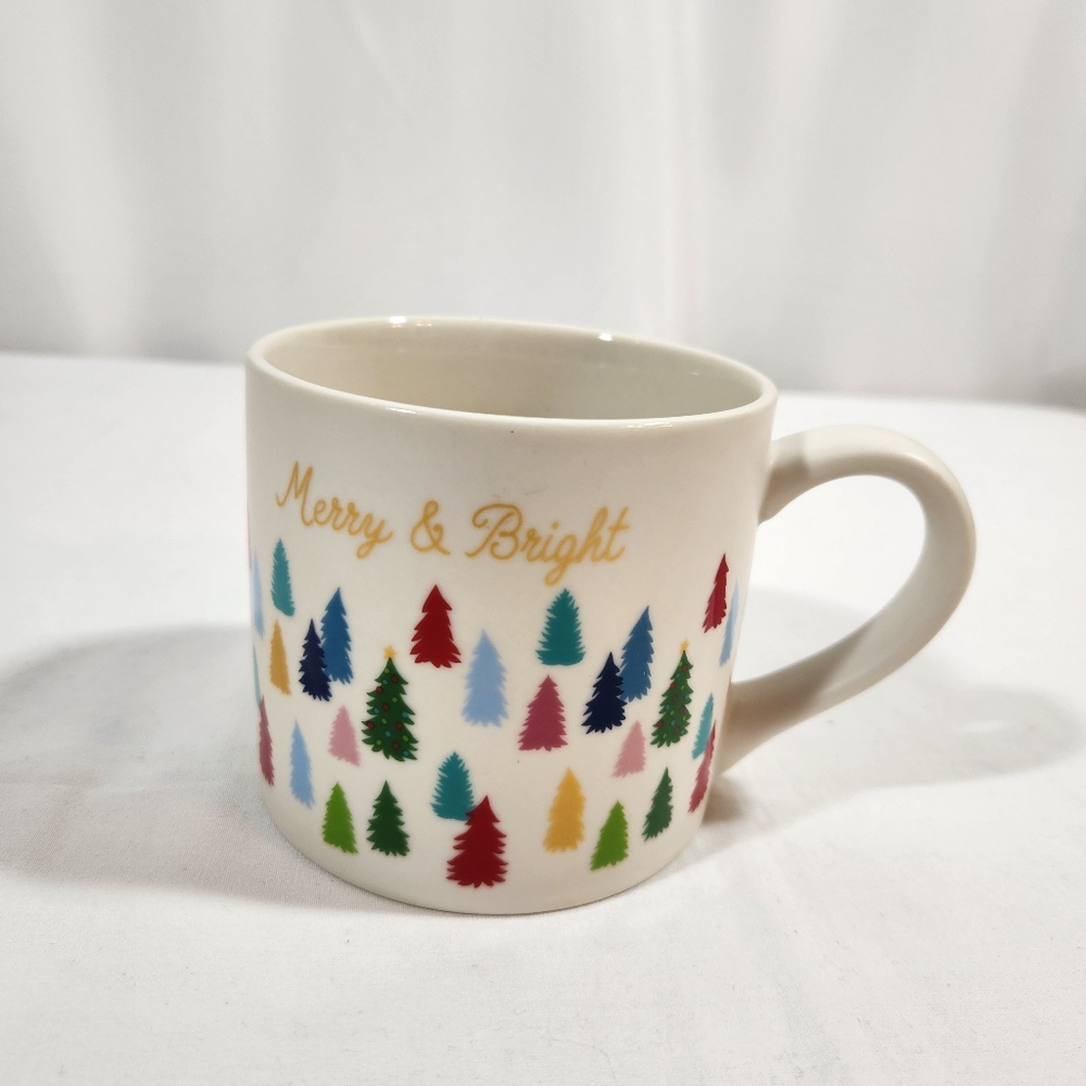 Merry & Bright Wondershop Mug Cup Coffee Tea 4"x4"